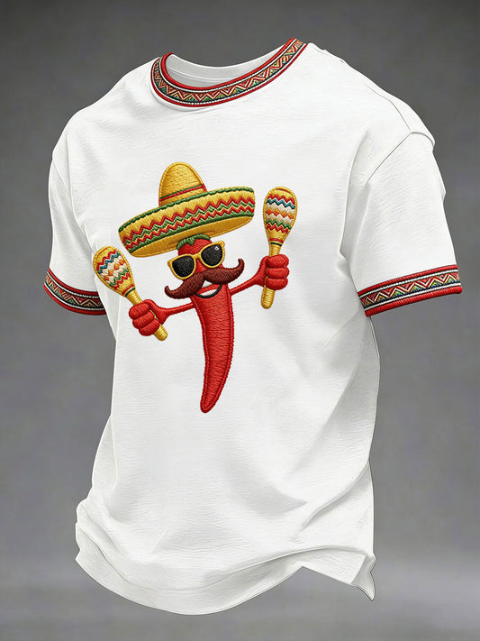 Men's Cinco de Mayo Printed Casual T-Shirt