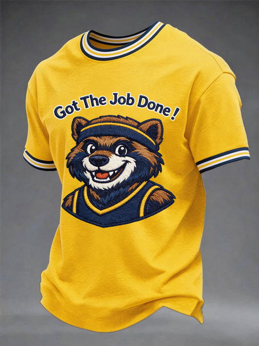 Men's Got The Job Done Celebrate 2026 College Basketball Champions Print Casual Tee