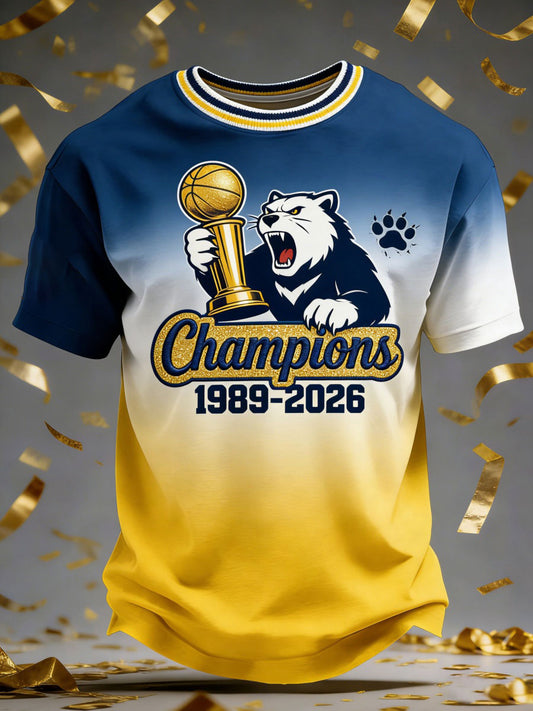 Men's Basketball 2026 Printed Casual T-Shirt