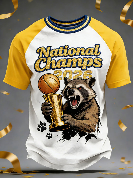 Men's Basketball 2026 Printed Casual T-Shirt