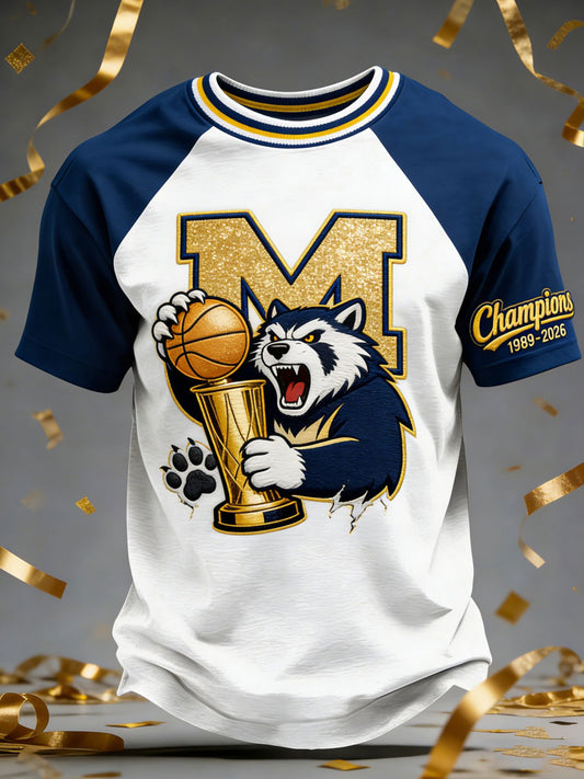 Men's Basketball 2026 Printed Casual T-Shirt