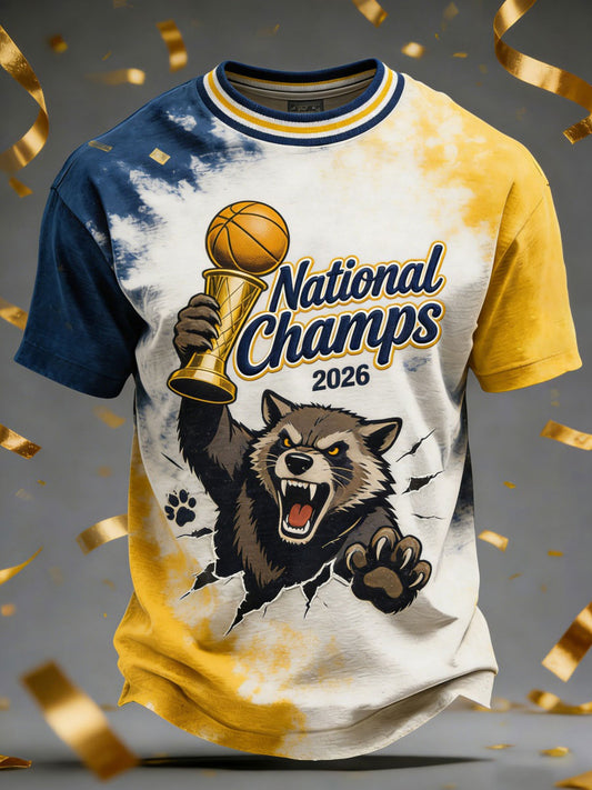 Men's Basketball 2026 Printed Casual T-Shirt