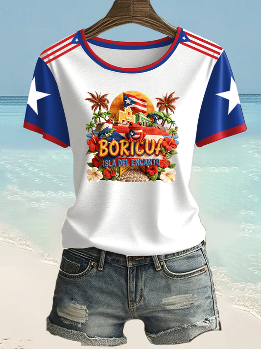 Women's Boricua Printed T-shirt