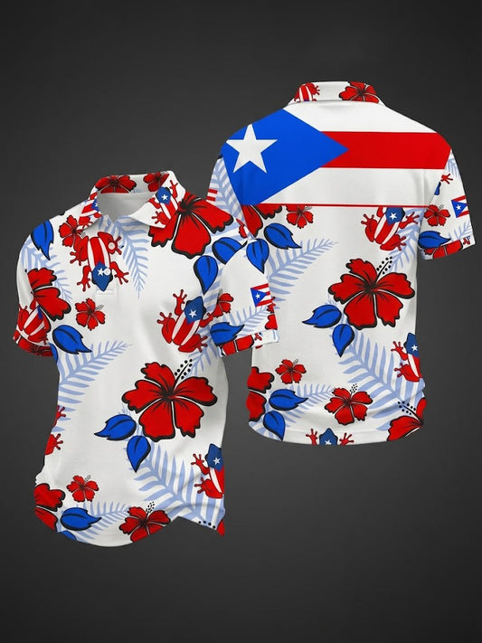 Men's Puerto Rico Printed Shirt